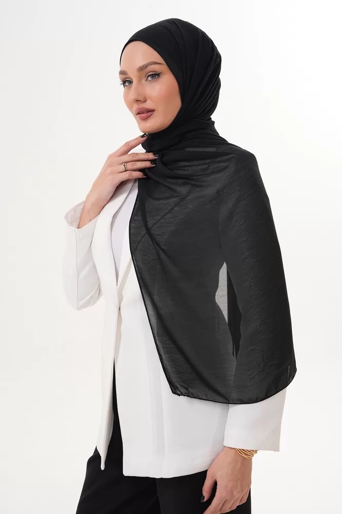 Signature Chiffon Hijab – Black