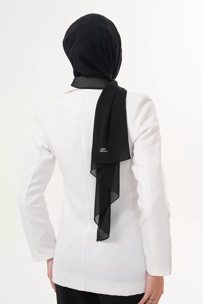 Signature Chiffon Hijab – Black