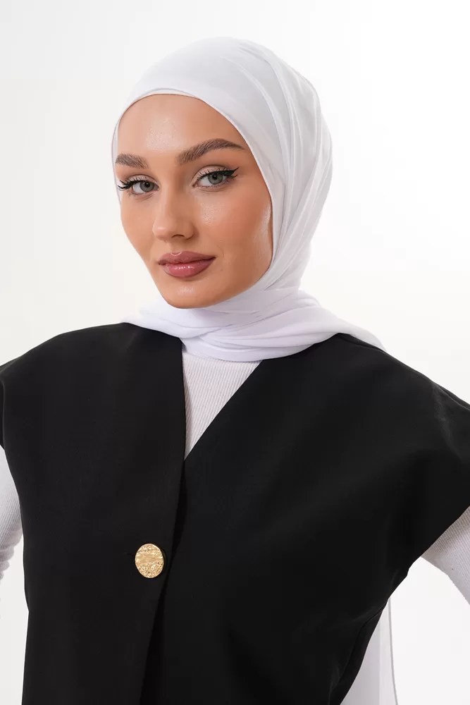 Signature Chiffon Hijab – White