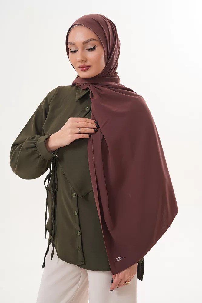 Georgette Hijab - Brown