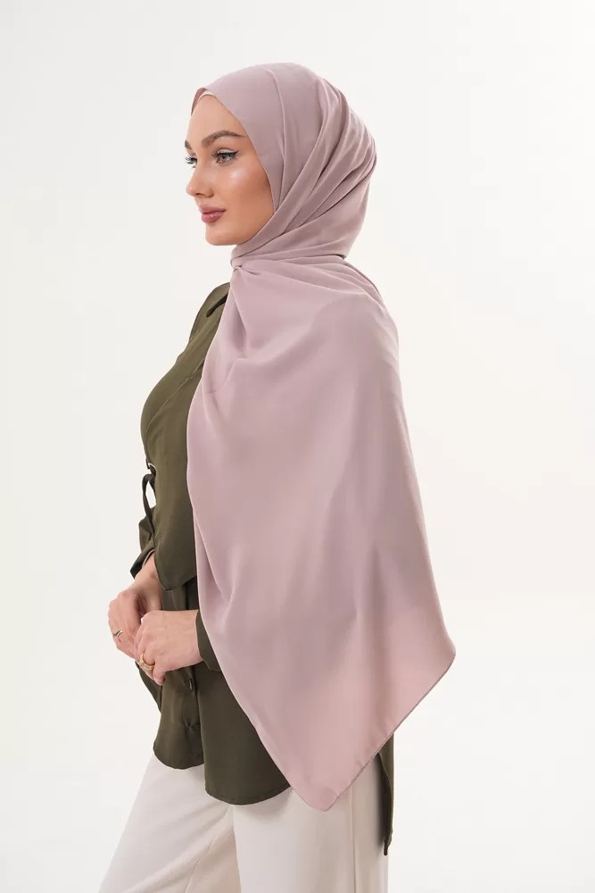 Georgette Hijab - Rose Beige