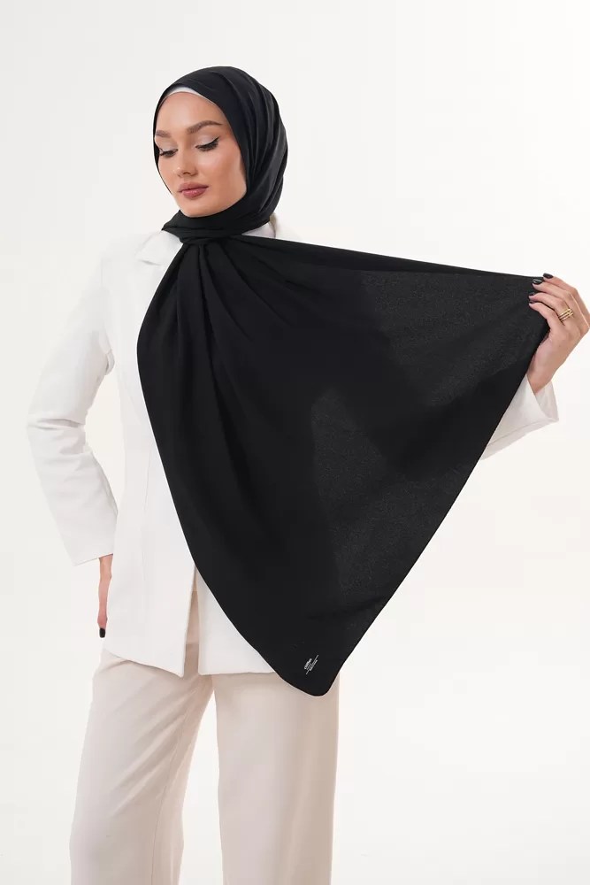 Georgette Hijab - Black