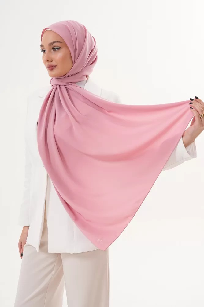 Georgette Hijab - Rose