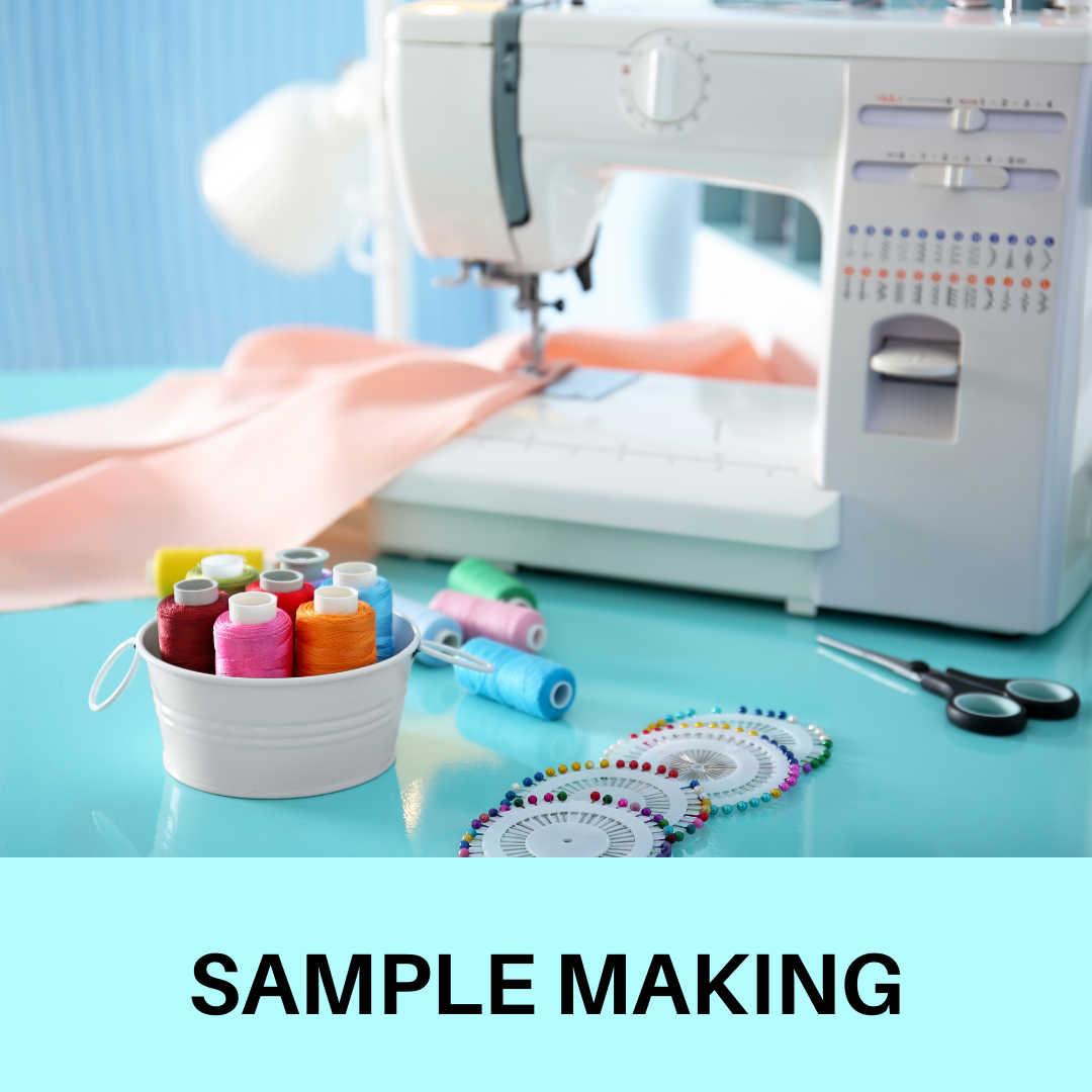 Cut and Sew a professional sample in the program. Consider product niche; sportswear, outerwear or swimwear. Choose size ranges, themes, color stories.