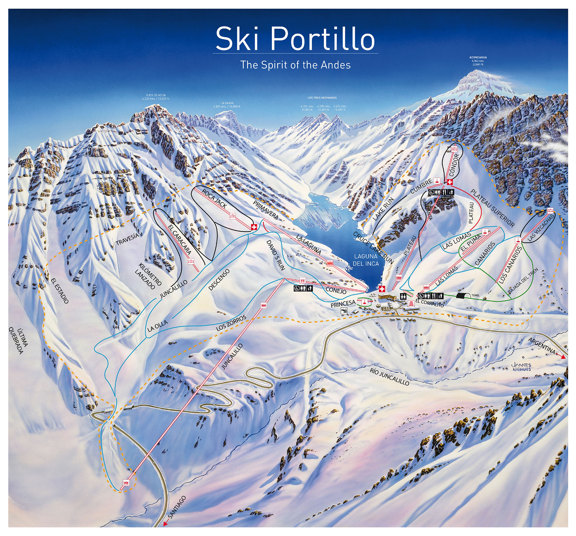 Portillo Chile Mapa 