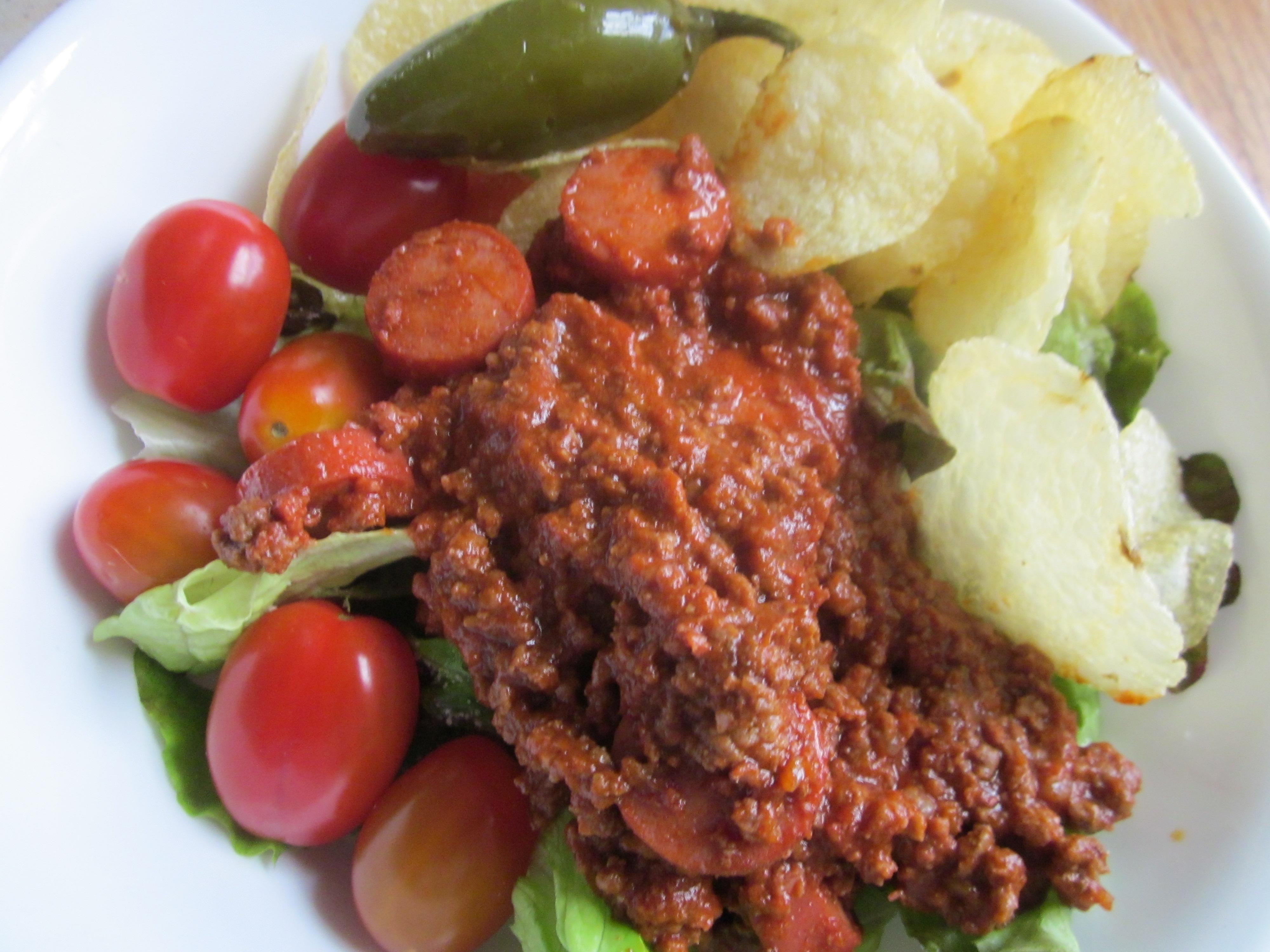 Sinful Chili Dog Salad