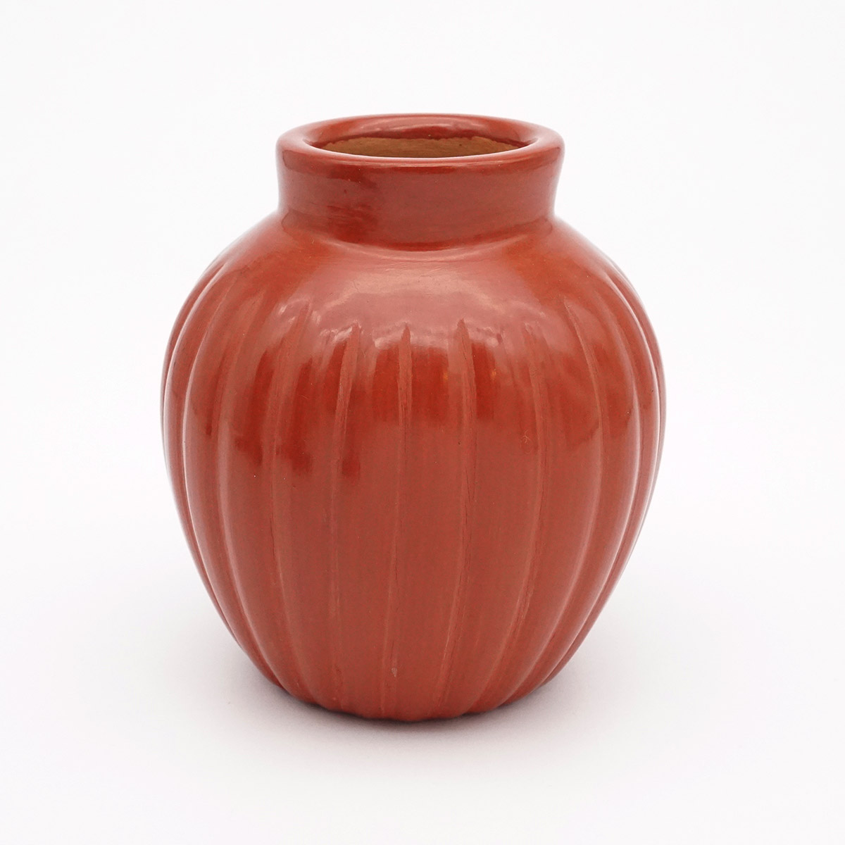 "Red Melon Pot" by Alvin Baca