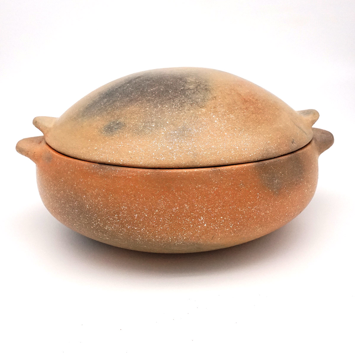 Erica Espinoza, 2021, Micaceous Pot with lid
