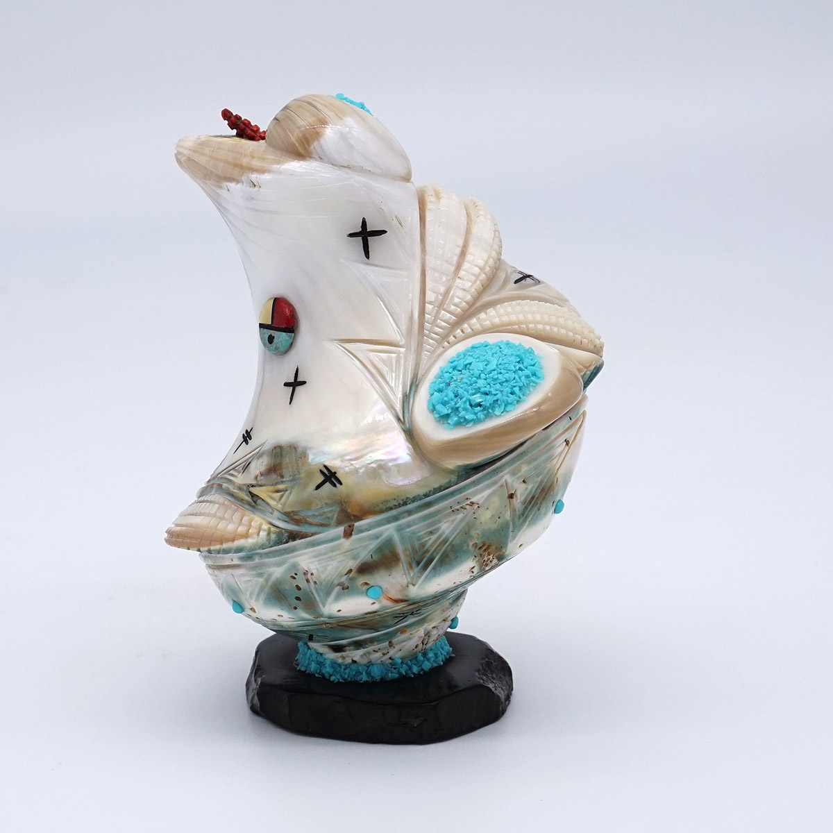 Stewart Quandelacy 作 ズニ　フェテイッシュ Chimayo Trading Navajo Rugs Pueblo Pottery Fine ArtStewart