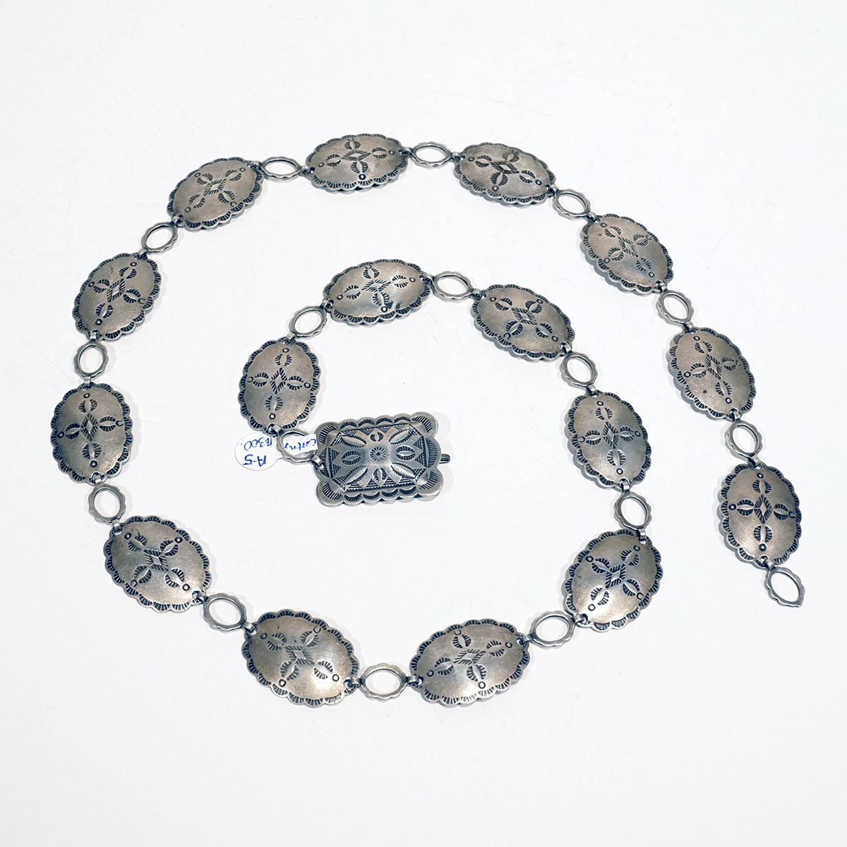 20th Century, Navajo Link Silver Concha Belt