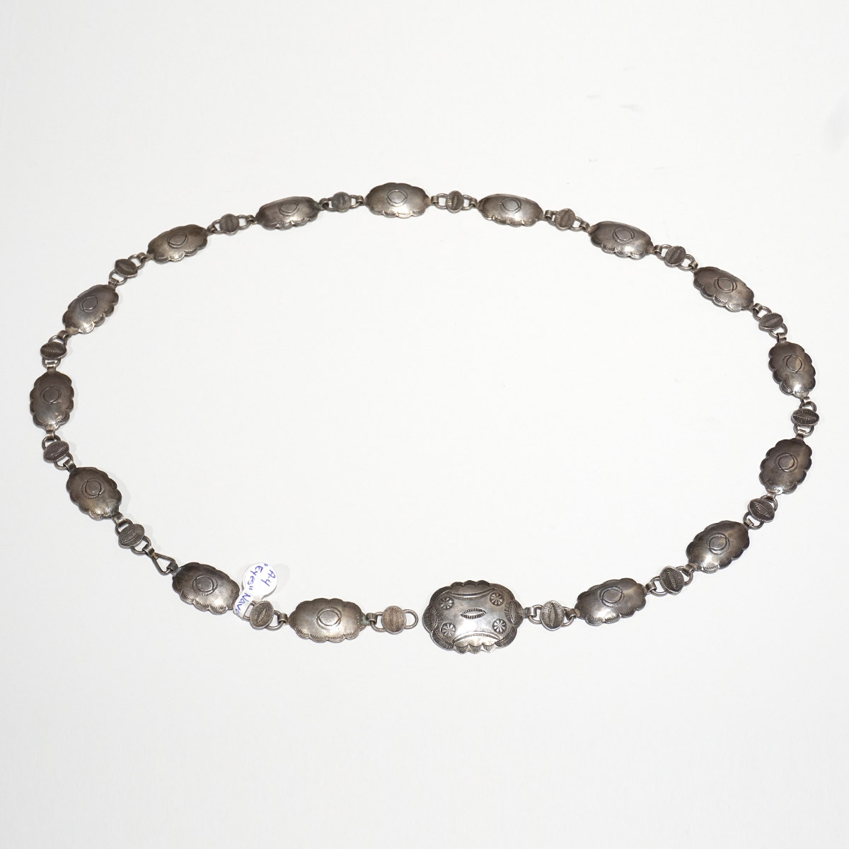 “Eyes” Navajo Link Silver Concha Belt 31” Length