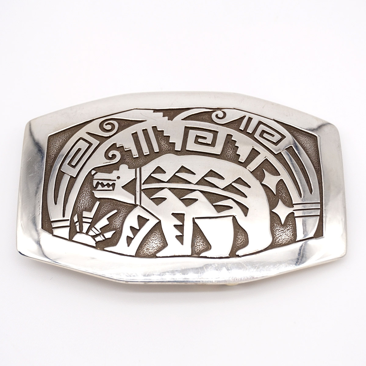 Sterling Silver Belt Buckle, 3” x 2”