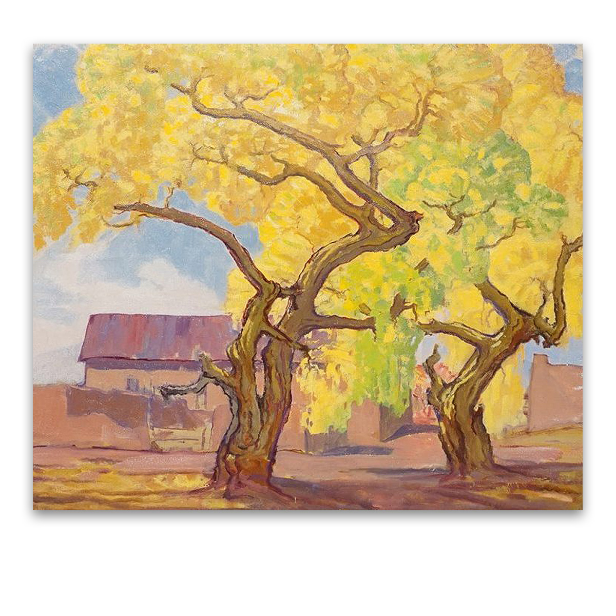 Chimayo Trading Navajo Rugs Pueblo Pottery Fine Art“Cottonwoods