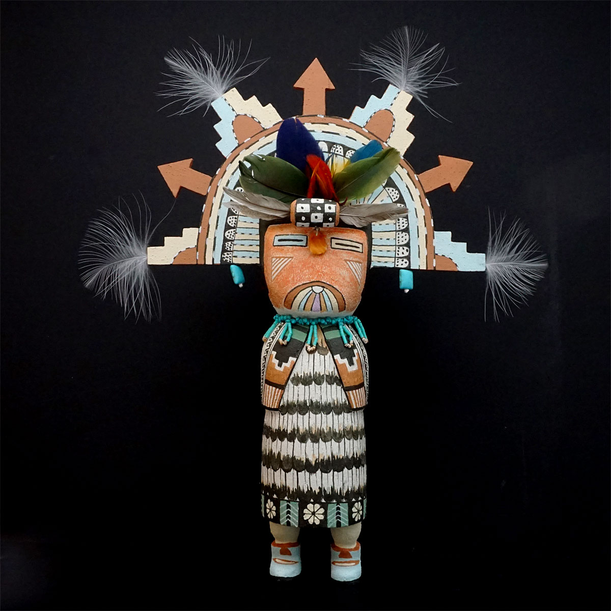 Chimayo Trading Navajo Rugs Pueblo Pottery Fine Art“Male Shalako