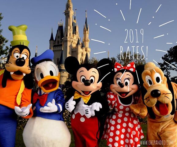 2019 WDW Rates