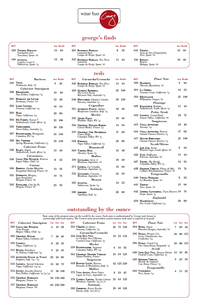 Wine Menu 2