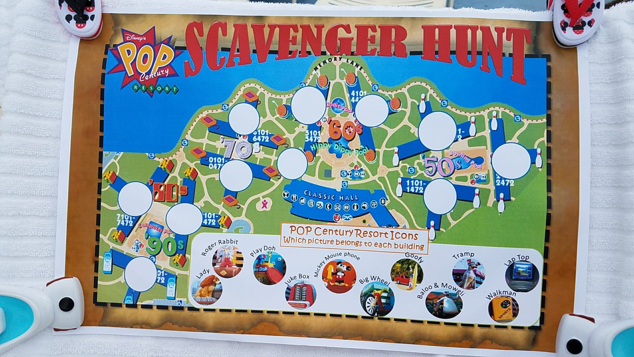 Pop Century Resort Scavenger Hunt