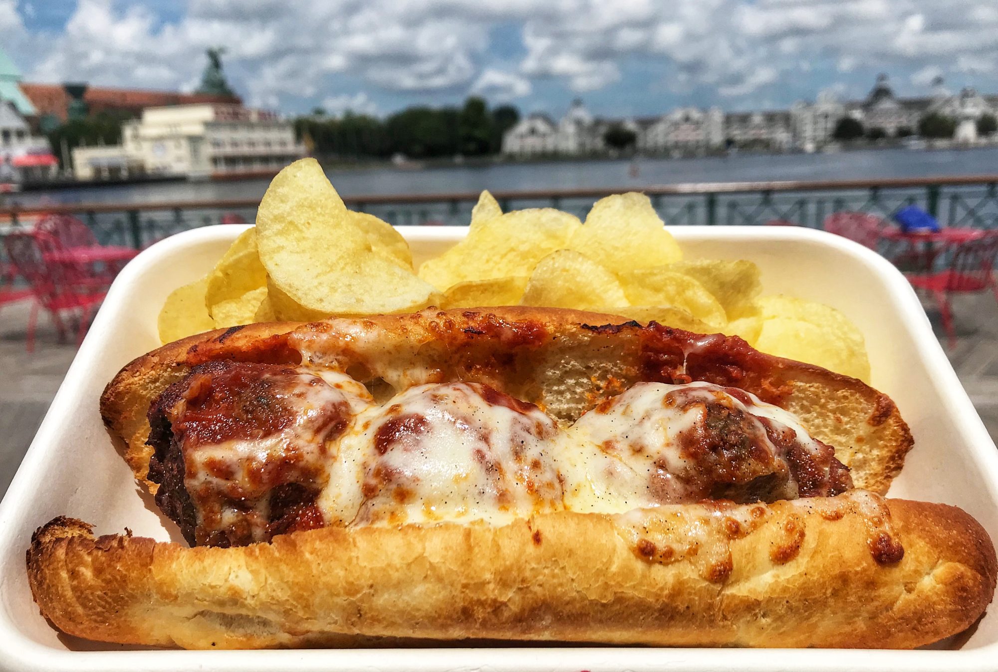 Boardwalk resort pizza window
