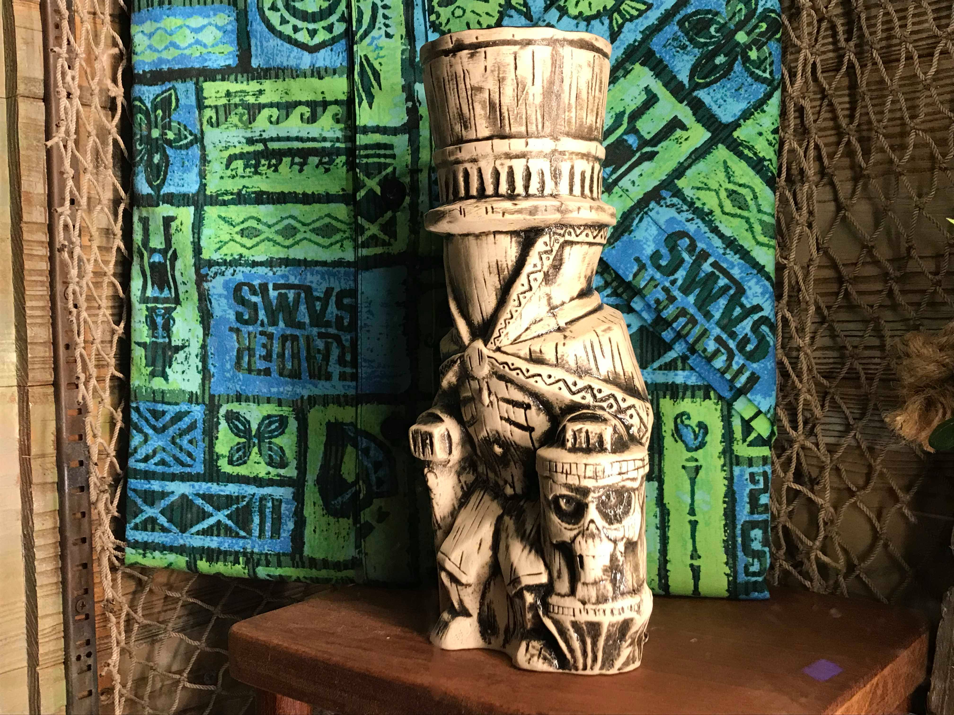 Hat Box Ghost Tiki Mug