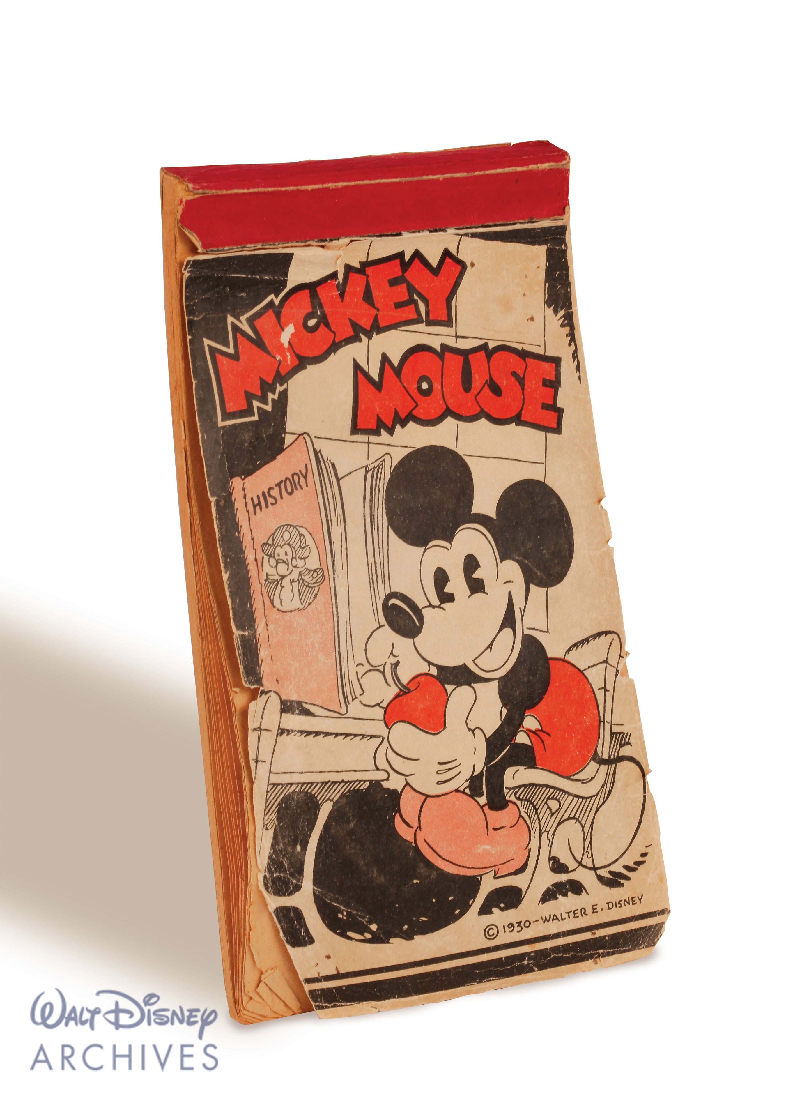 Archiving-the-Show-Mouse_SW-Script.jpg: An array of treasures from the Walt Disney Archives were presented in “Archiving the ShowMouse of the World,” including hand-drawn pages from the original Steamboat Willie script, which remained in Walt Disney’s office until the 1960’s. As seen at D23’s Destination D: Celebrating Mickey Mouse, November 16-18, 2018 at Disney’s Contemporary Resort. © Disney