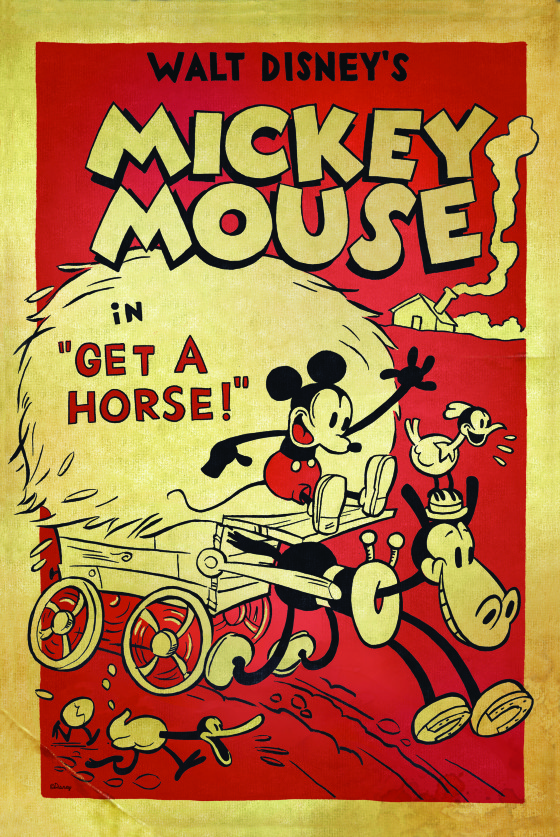 Mouse-In-Shorts_Get-a-Horse.jpg: A scene from 2013’s Get a Horse, the first original Mickey Mouse theatrical animated short since 1995, as shown in the “A Mouse in Shorts: Animating Mickey Through the Years” panel at D23’s Destination D: Celebrating Mickey Mouse, November 16-18, 2018 at Disney’s Contemporary Resort. © Disney