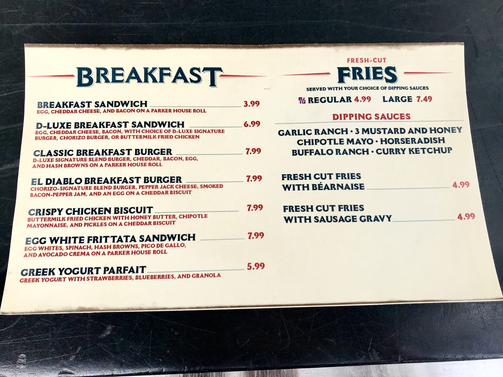 D-Luxe Burger Adds Breakfast Menu - Review