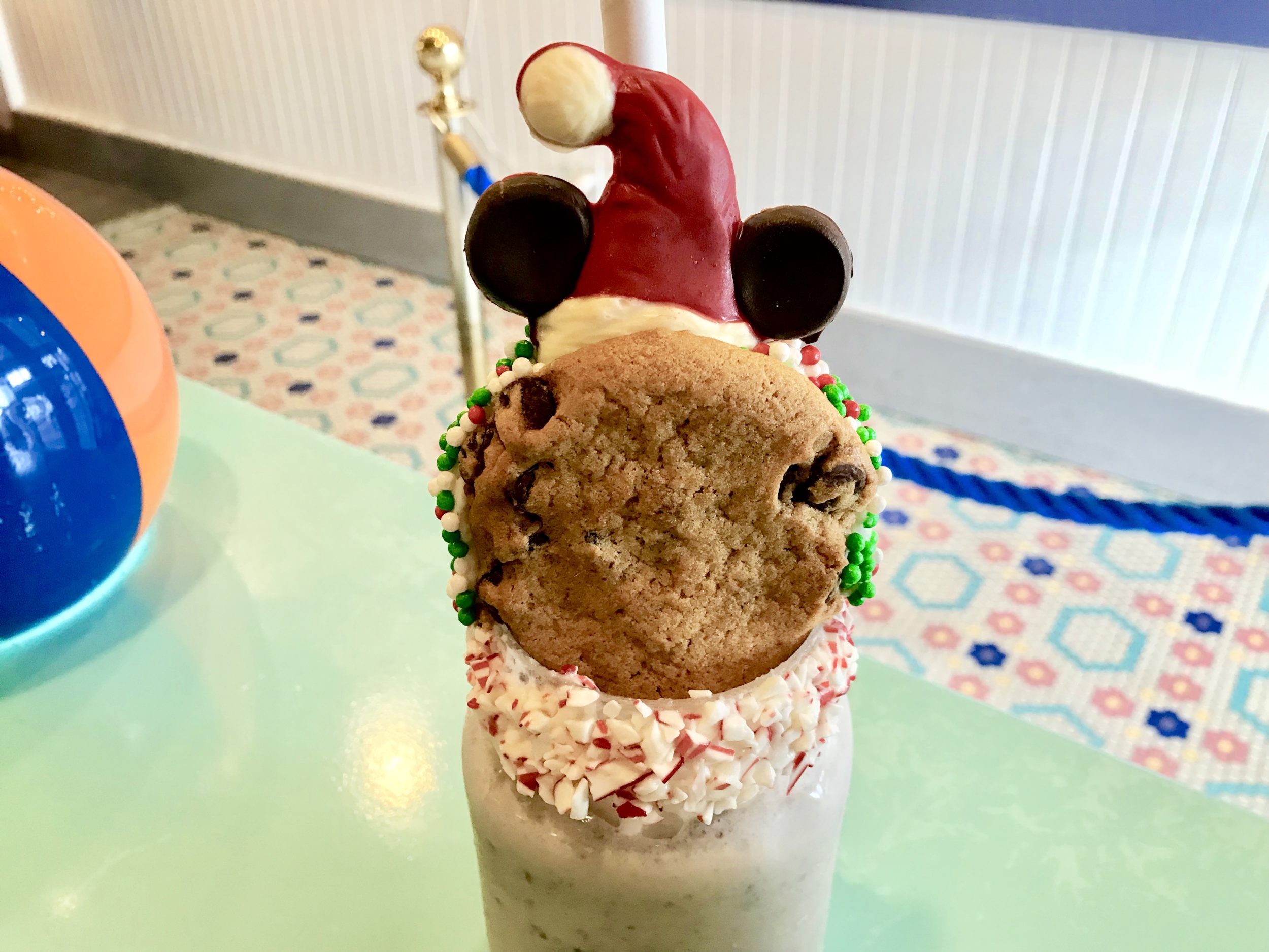 Santa Mickey Holiday Milkshake Debuts at Beaches & Cream Soda Shop
