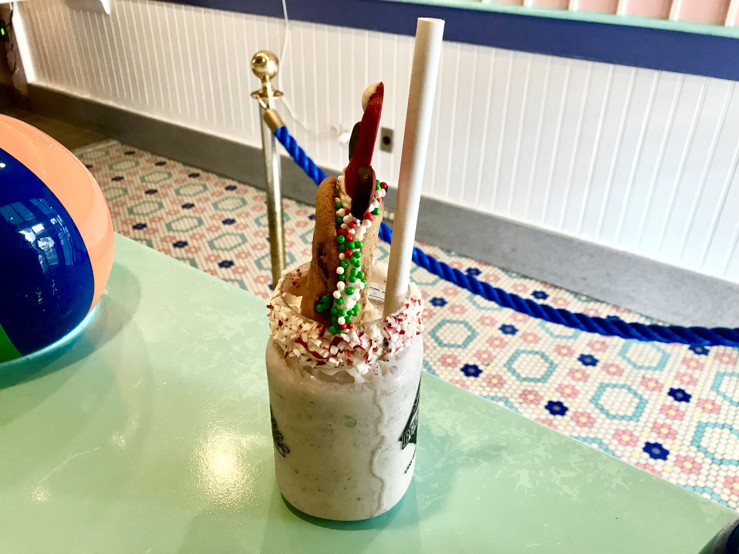 Santa Mickey Holiday Milkshake Debuts at Beaches & Cream Soda Shop