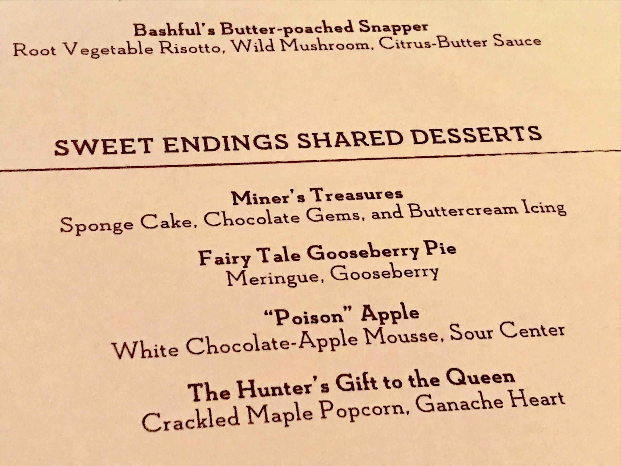 Review: Storybook Dining Character Dinner at Artist Point