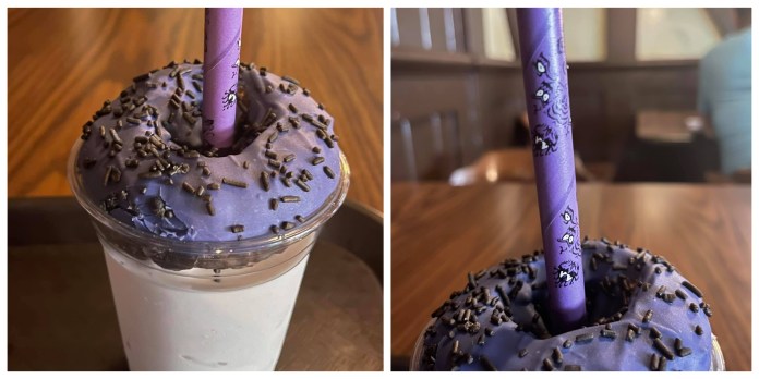 Happy Haunts Milkshake at Columbia Harbour House is a Fun Treat That Comes With a Cool Straw Happy Haunts Milkshake at Columbia Harbour House is a Fun Treat That Comes With a Cool Straw