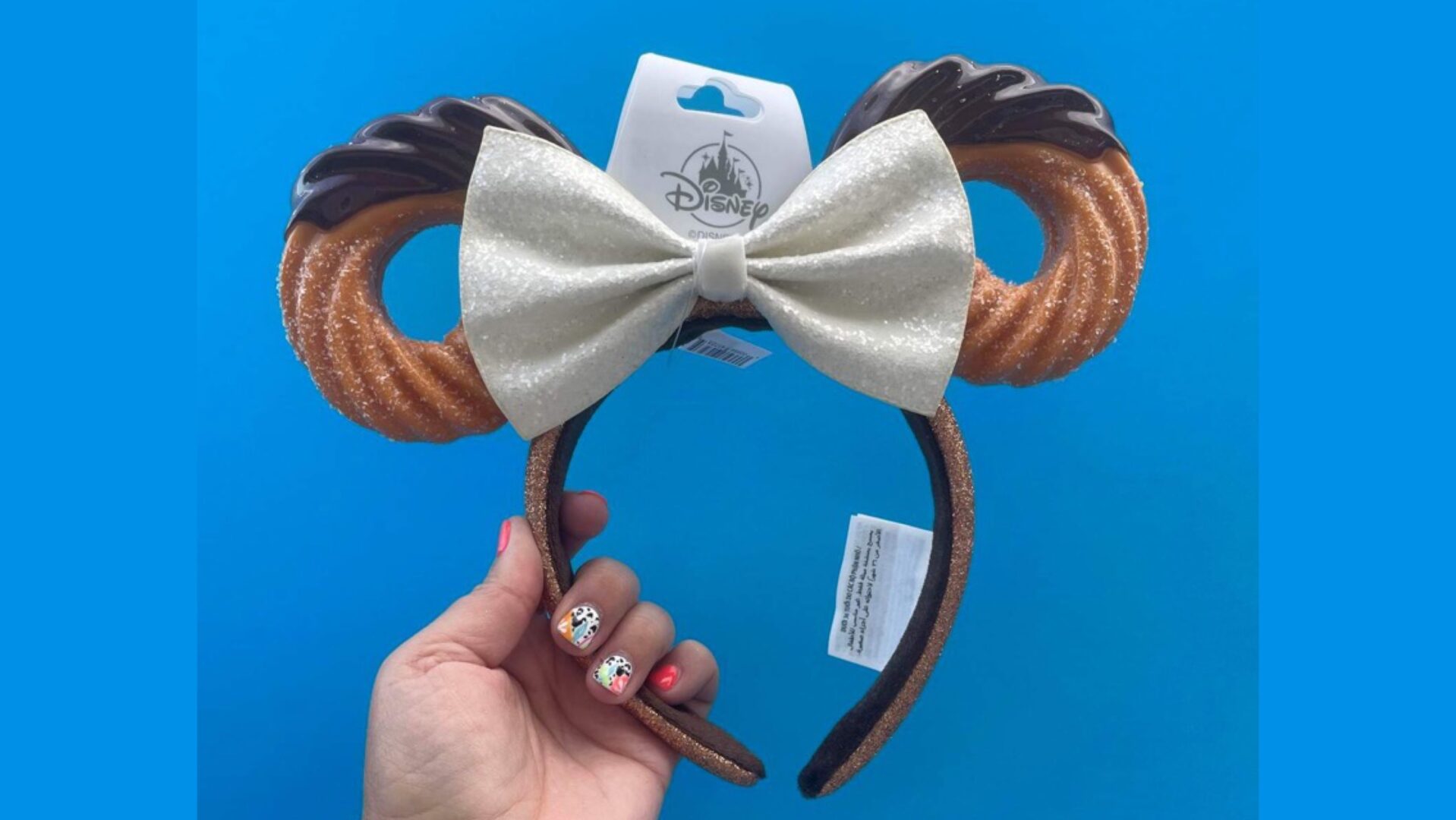 Disney Churro Headband DISNEY MINNIE MOUSE EARS HEADBAND CHURRO CHOCOLATE SNACK  main image 3
