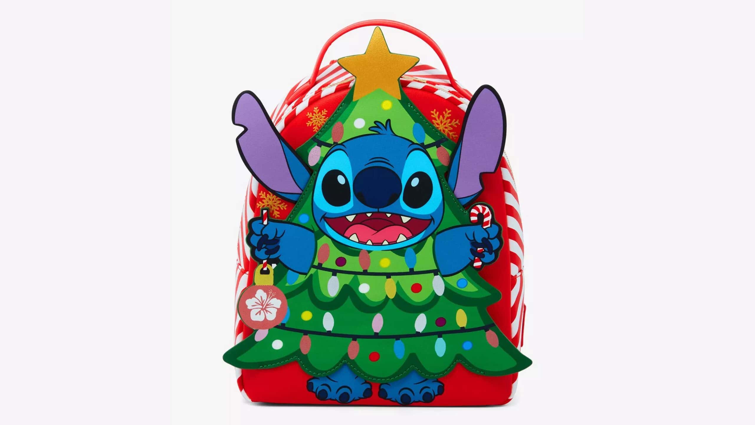 Disney Stitch Christmas Holiday Mini Backpack Bioworld‎ Disney Stitch Christmas Holiday Mini Backpack | Mercari main image 2