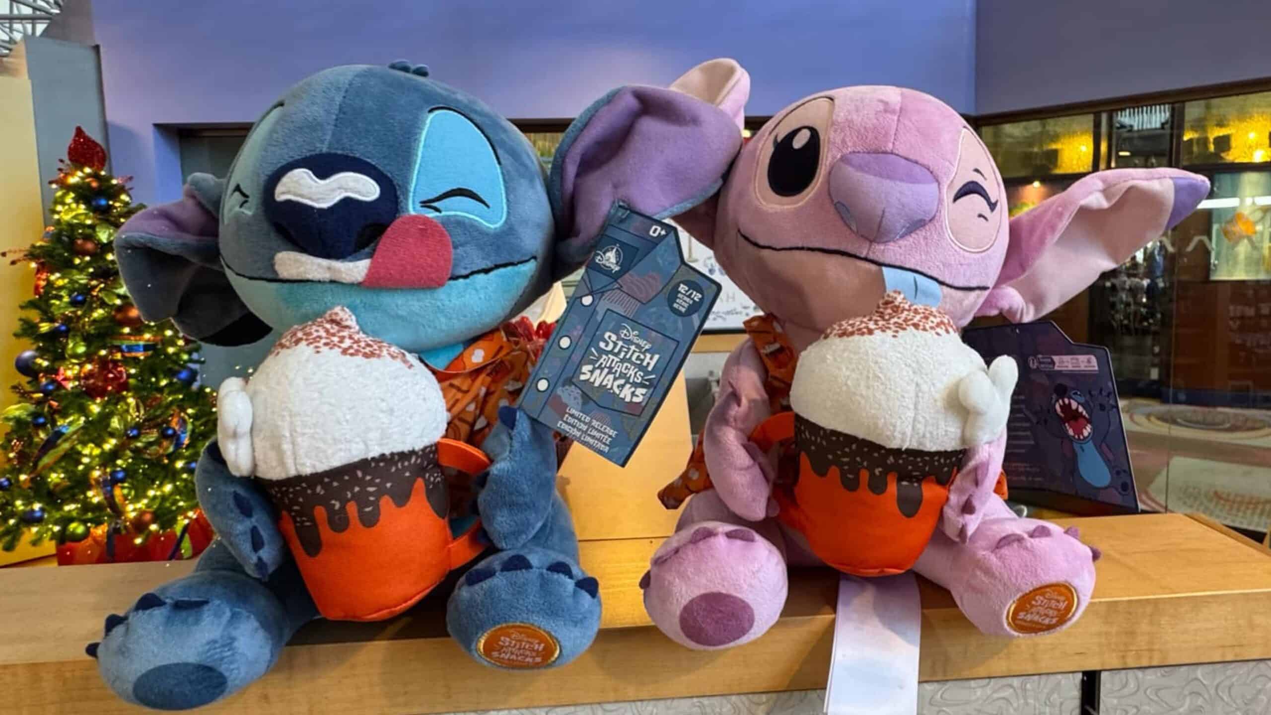 Sip, Savor, and Snuggle: Stitch and Angel Hot Chocolate Plush