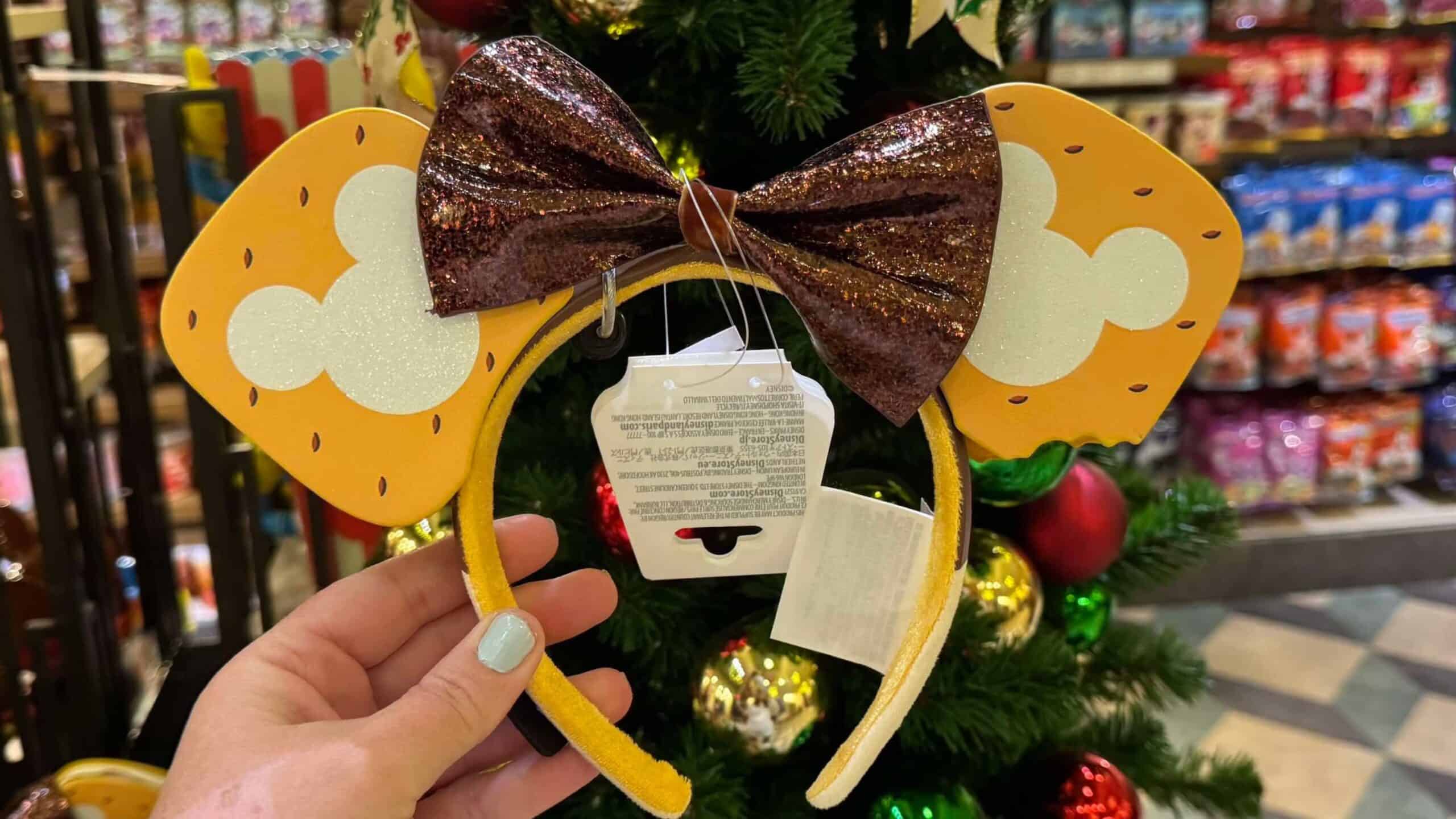 NEW Walt Disney Parks Eats‎ Collection S’mores Minnie Ears Headband Brown Bow 107115.jpg main image 3
