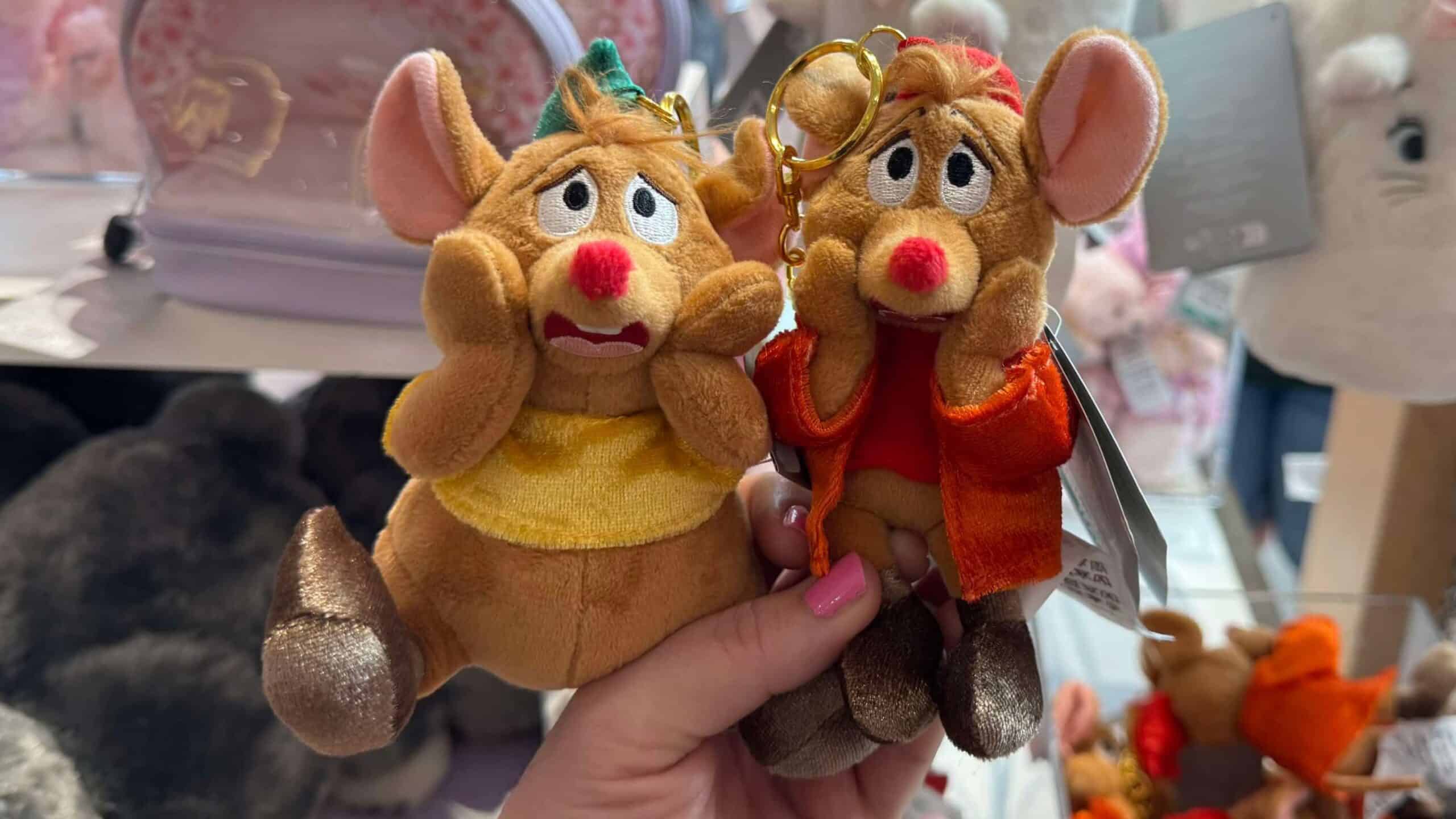 Jaq and Gus Plush Keychains from Cinderella Arrive at Ever After