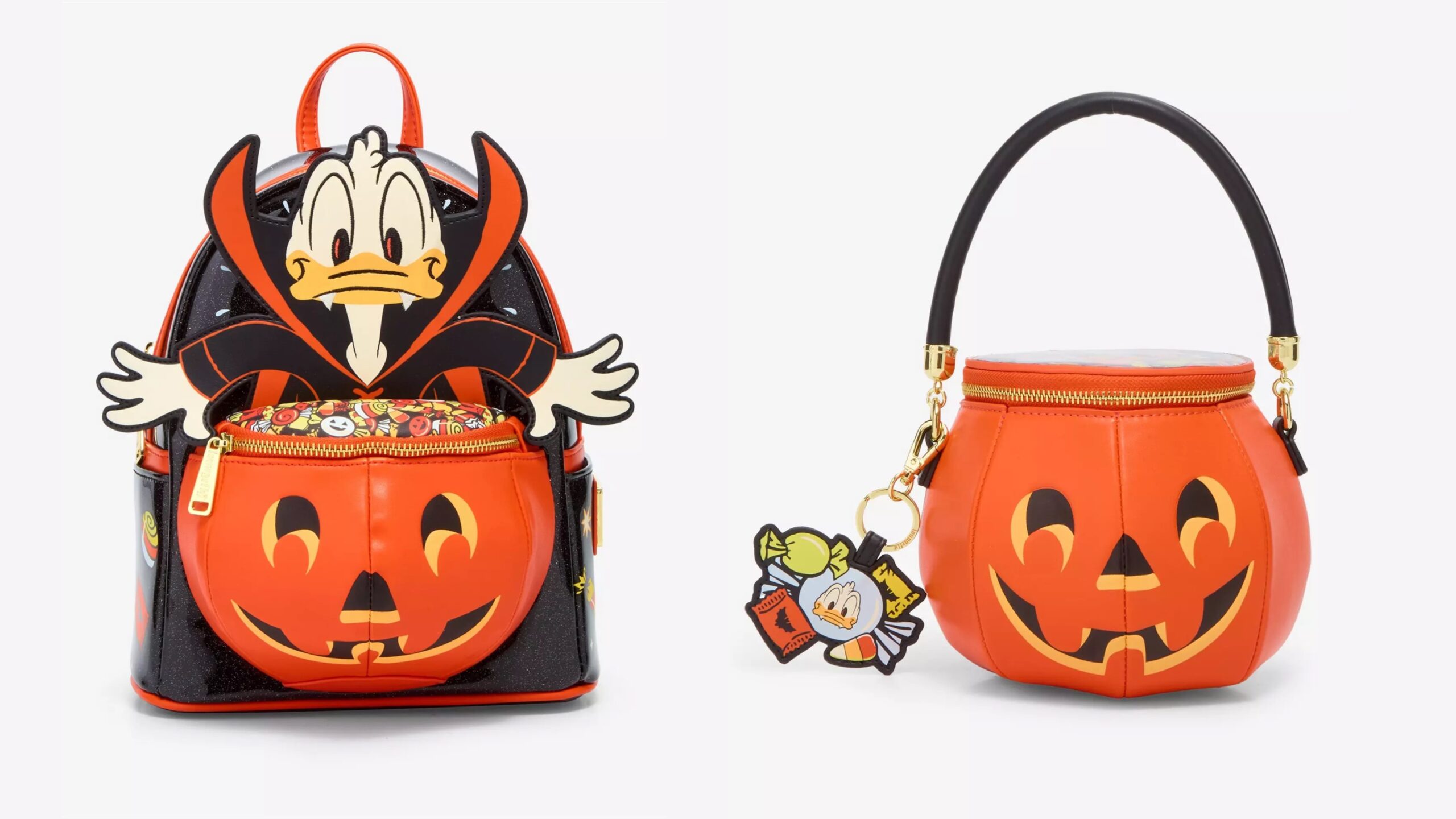 Disney Donald Duck Vampire Costume Halloween Candy Bucket Loungefly Back: NWT 33978116_hi main image 3