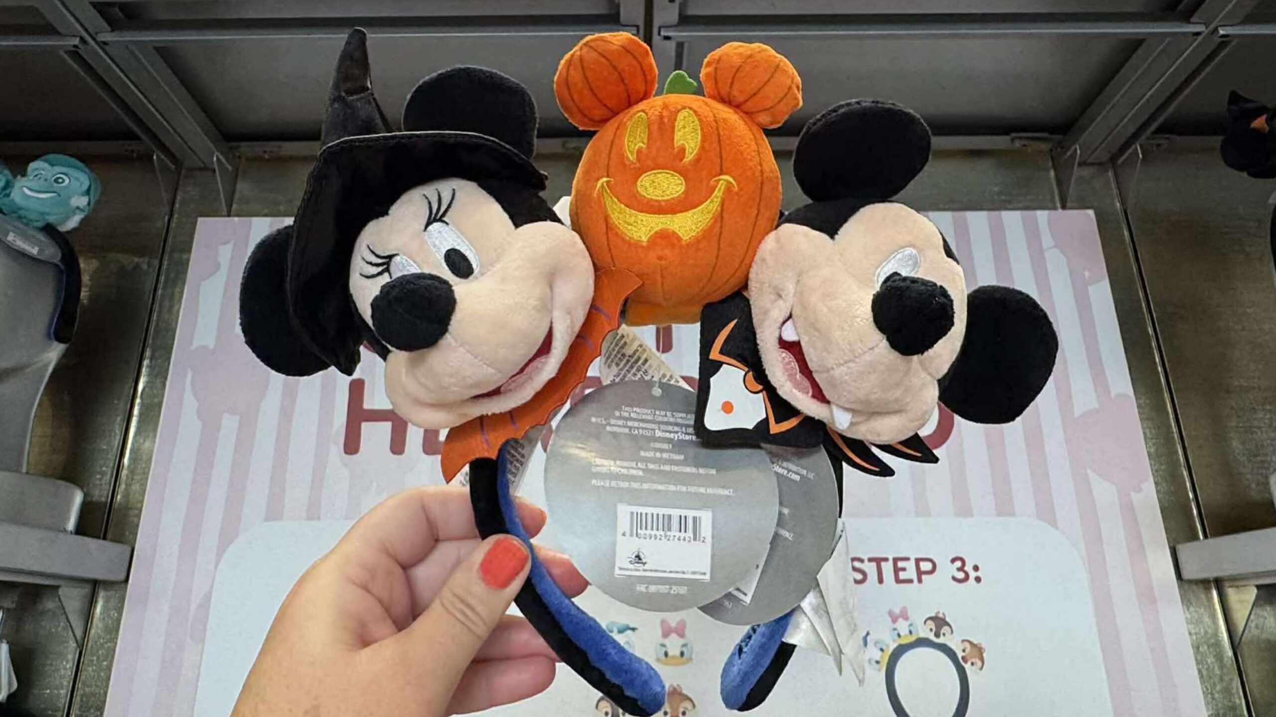 Get Spooky with the New Mickey and Minnie Halloween Create Your Own  Headband Plushies at Hollywood Studios! | Chip and Company, image size:2560x1440