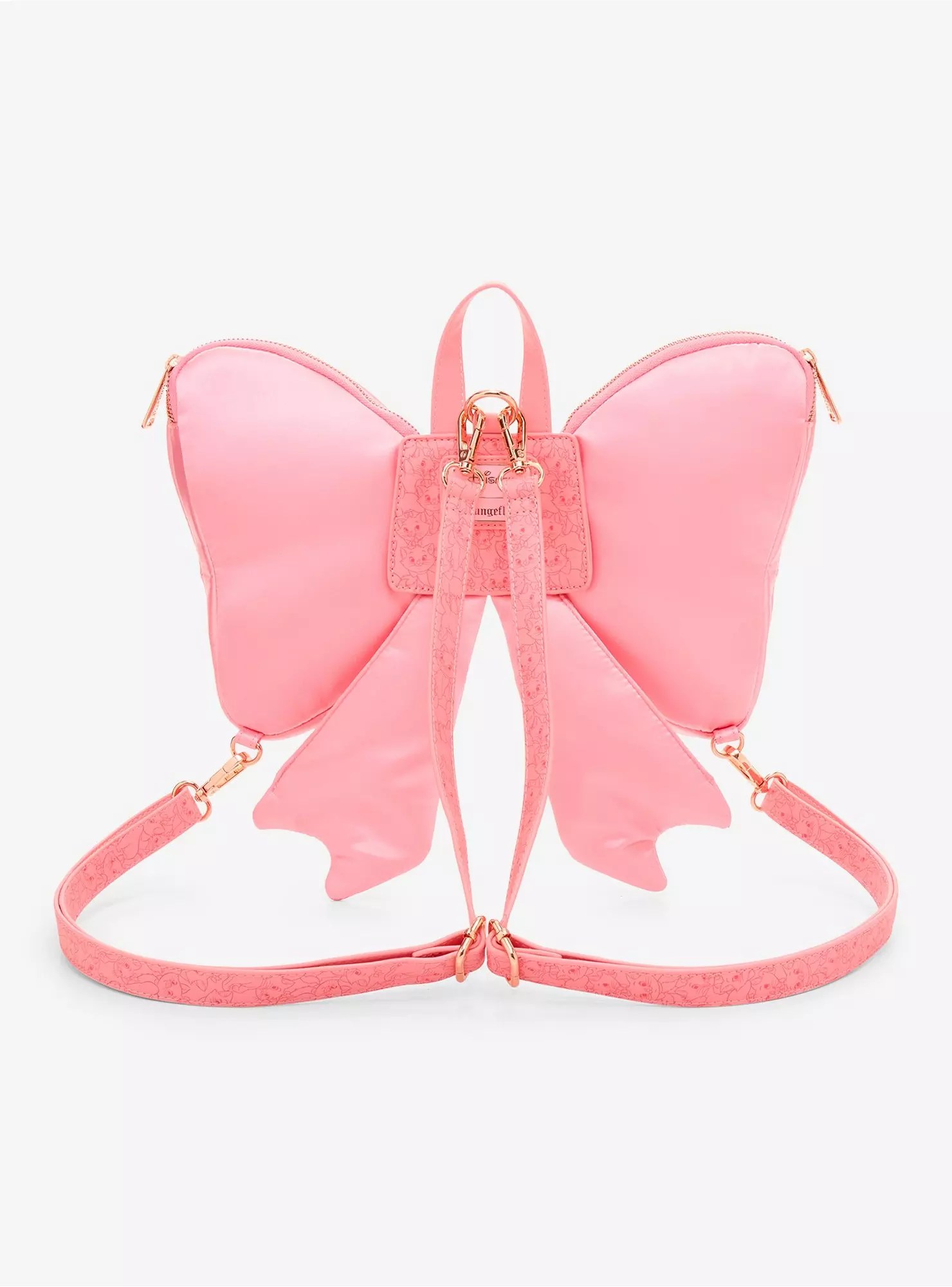 Marie Satin Bow Shaped Mini Backpack