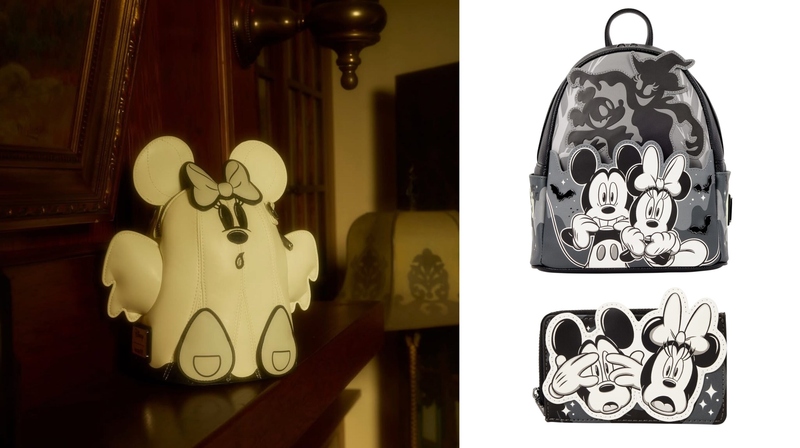 Loungefly's New Mickey and Minnie Ghost Collection Is Pure Glow in the Dark Magic