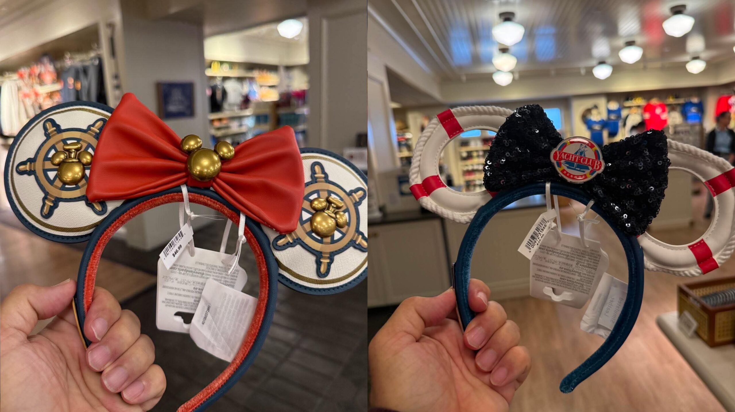 New Nautical Yacht Club Resort Ear Headbands Anchor at Disney World!