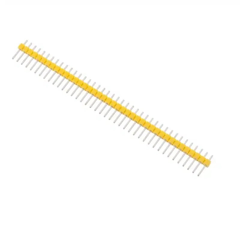 2.54mm Single Row Male 1X40 Pin Header Strip (Yellow)