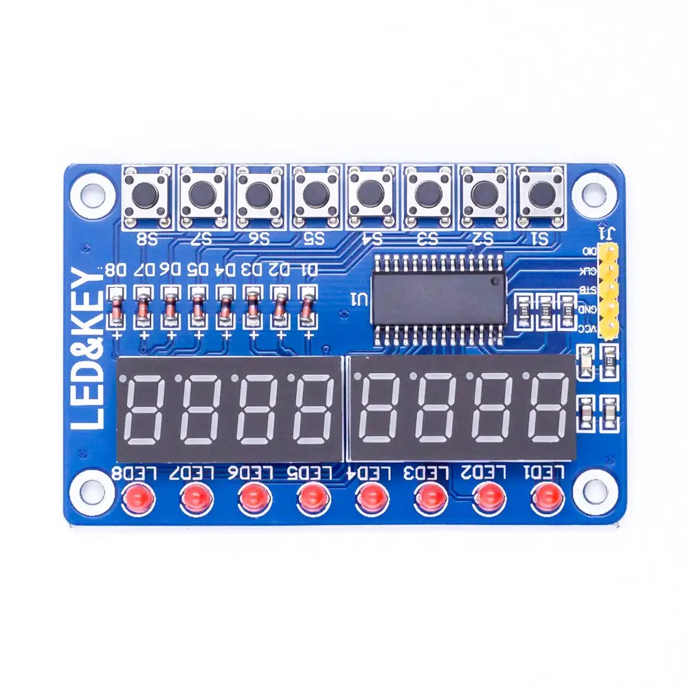 TM1638 Button Digital LED Display Module
