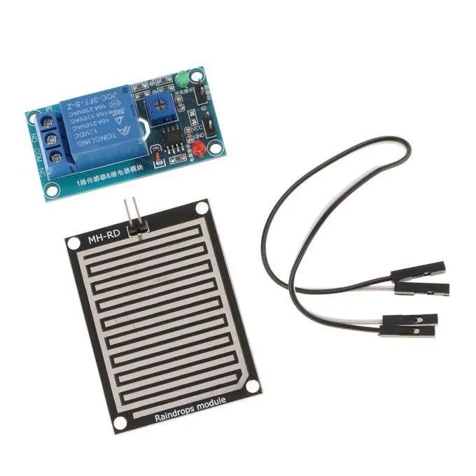 Raindrops Detection Sensor Module with 12V Relay Module-1 Raindrops-Detection-Sensor-Module-with-12V-Relay-Module-1