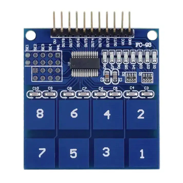 TTP226 8-way Capacitive Touch Switch Module-1