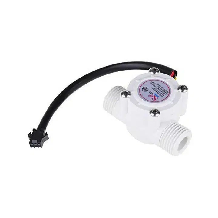 Water Flow Sensor (Sea) YF-S201 Flowmeter G1/2 1- 30L/min White 5-24V-1