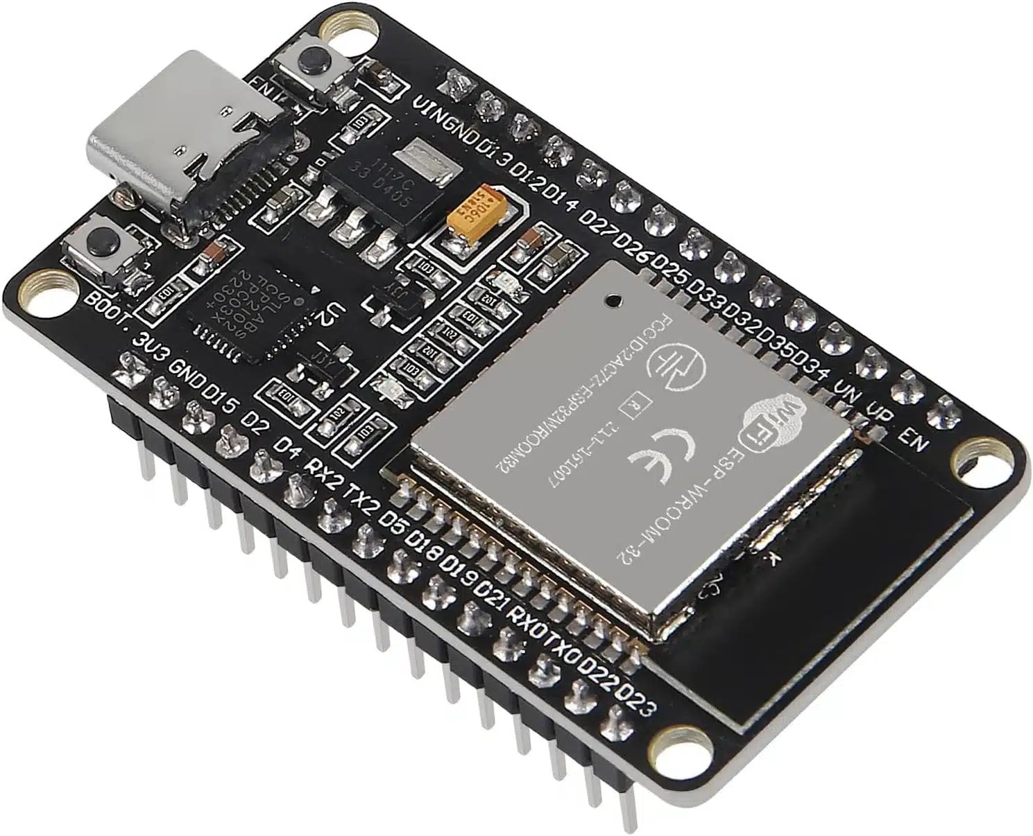 ESP-WROOM-32 ESP-32S Development Board （Chinese Good Quality CP2102 + 30PIN + Type C）-1