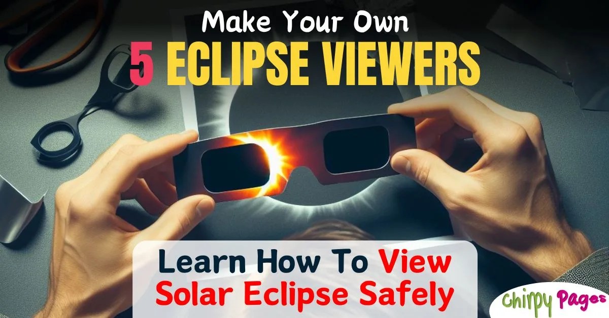 article header about Make a Solar Eclipse Viewer - how to view solar eclipse safely - 5 diy solar eclipse viewers