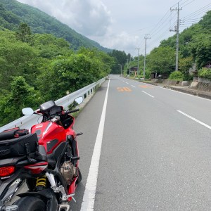 爽快ロードR299にてwith CBR650R