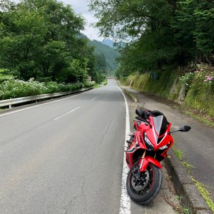 爽快ロードR299にてwith CBR650R②