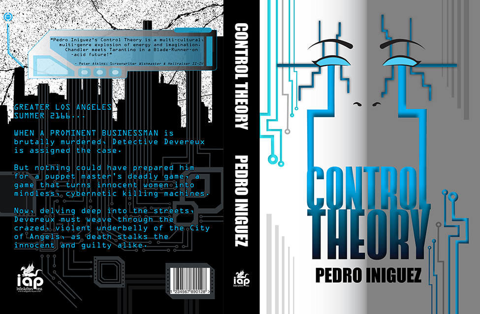 Novel Cover Design https://www.amazon.com/Control-Theory-Pedro-Iniguez/dp/1910910104
